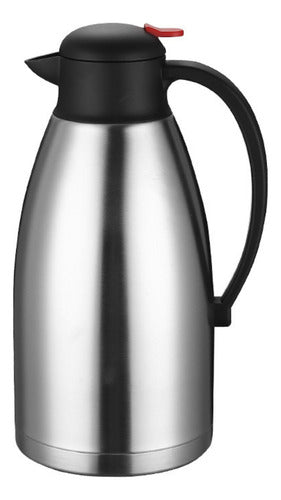 Jarra Térmica Acero Inox 2lts Conserva Caliente Frio - Cukin Plateado