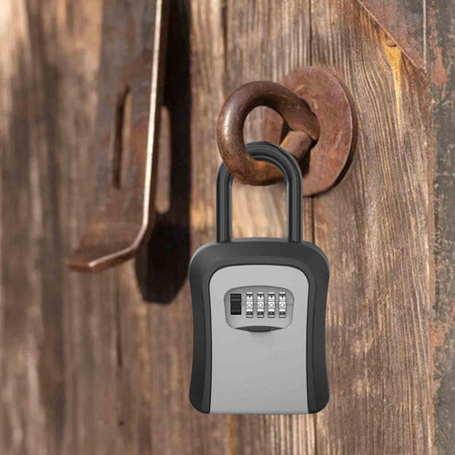 Caja Guarda Llave Con Clave Seguridad Colgante Muro Norplat Gris