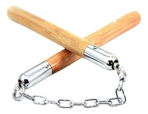 Nunchaku Muchaco Linchaco De Madera Con Rodamiento - Norplat