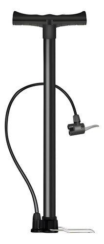 Bombin De Pie 160psi Dunlop Presta Schrader Bici - Norplat Negro