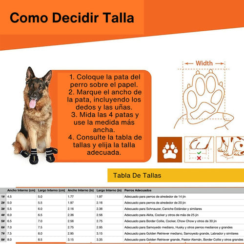  Zapato Zapatilla Camping Perro Antideslizantes Impermeable  7 - Negro