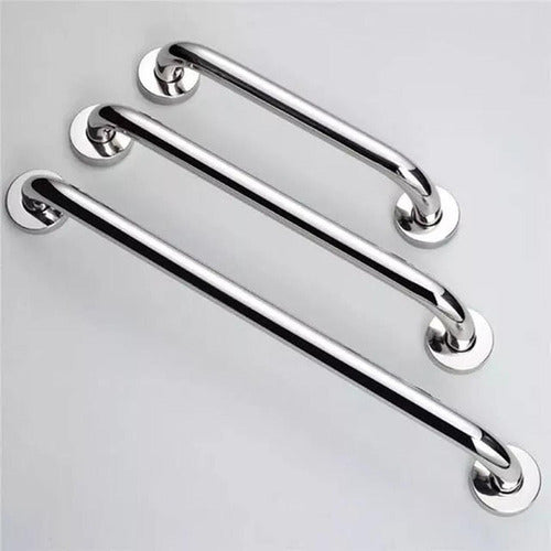 Pack 3 Manillas Barra De Seguridad Baño Wc Ducha - Norplat Plateado
