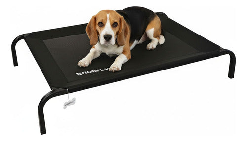Cama Elevada Altura Para Mascota Perro Gato Talla M Norplat Negro Elevado