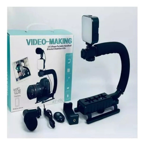 Estabilizador De Cámara De Video Soporte De Teléfono Norplat Negro