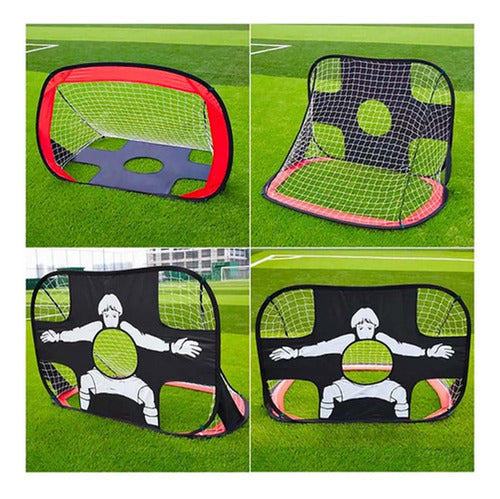 Arco Portería Futbol Doble Uso Entrenamiento Niños - Norplat Negro