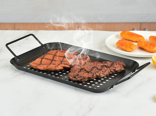 Plancha Grill Bandeja Asado Cocina Verduras Pescado Norplat