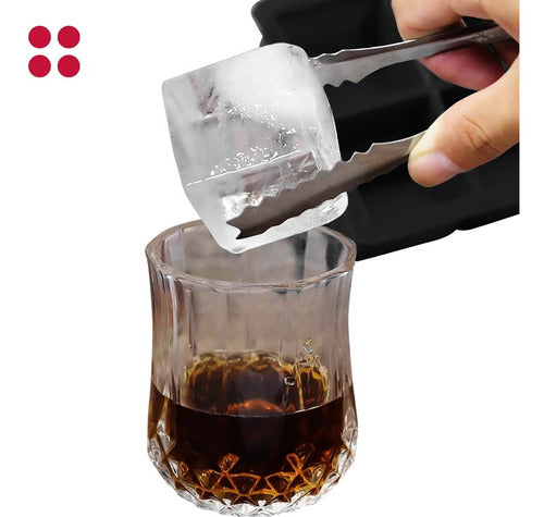 Molde De Silicona Para Cubos De Hielo 5cm - Cukin Negro