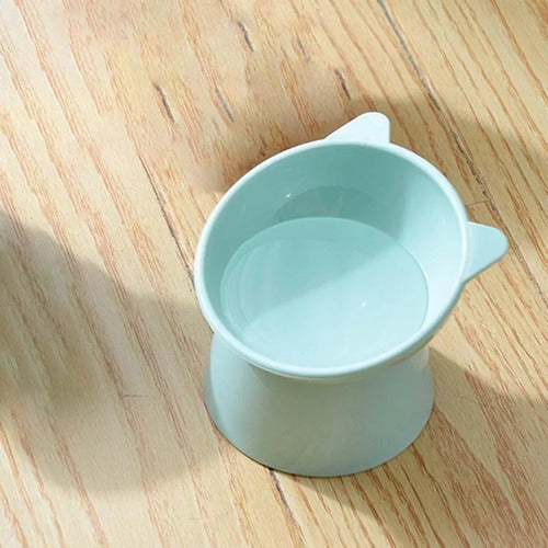 Cuenco Para Mascotas Inclinado Elevado Para Gatos Perros Wuf Verde