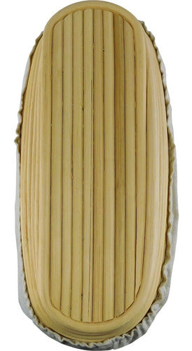 Banneton Ovalado De 30 X 14 Cm - Cesta De Rattan - Cukin