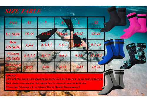 Botas Zapatos Agua Calcetines Neopreno Buceo Playa - Norplat Noche - M