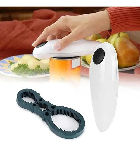 Abrelatas Electrico Abridor De Latas + Abre Botellas Norplat