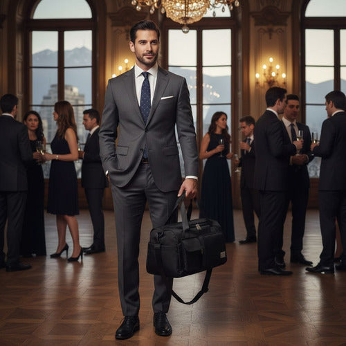 Bolsa Viaje Bolso De Mano Para Fitness Mochila Gym - Norplat Negro Lisa