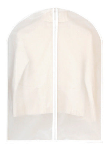 5 Bolsas Transparentes Cubre Terno Colgar Closet 140x60 Cms Transparente