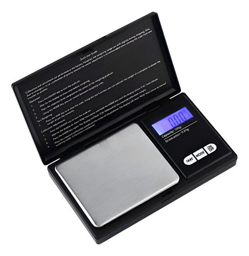 Gramera Digital De Bolsillo Pesa Digital Cukin 0.1 / 500 Gr Negro 500 G