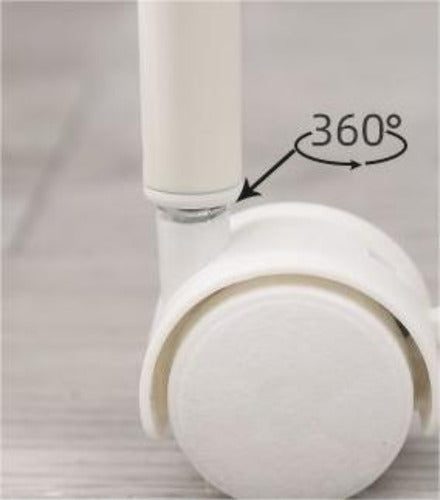 Carro Organizador Mueble Estante De Almacenamiento 3 Niveles Blanco