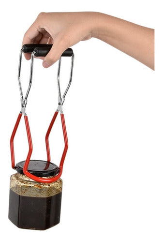Pinza Elevadora De Frascos De Conservas Calientes - Cukin Rojo