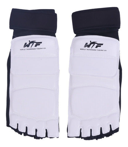 Almohadillas De Pie Empeine Protección Taekwondo - Norplat Blanco S