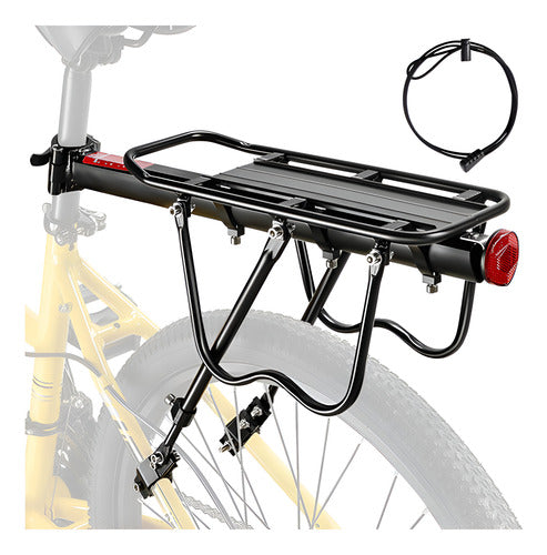 Parrilla Bicicleta Con O Sin Disco Porta Alforjas - Norplat Negro