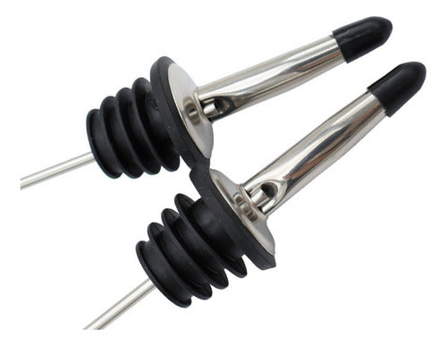 Set De 5 Picos Botella Bar Dispensador Vertedor Acero Pour