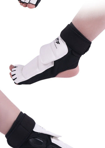 Almohadillas De Pie Empeine Protección Taekwondo - Norplat Blanco M