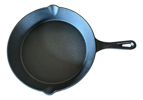 Sarten Hierro Fundido 25.5 Cm Fierro - Norplat Negro