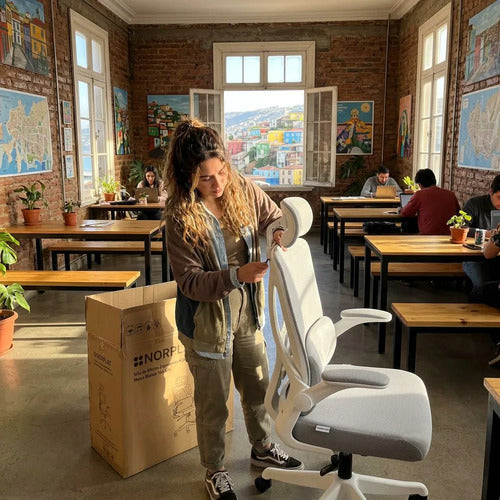 Silla Oficina Escritorio Ergonomica Norplat Lumbar Ultraflex