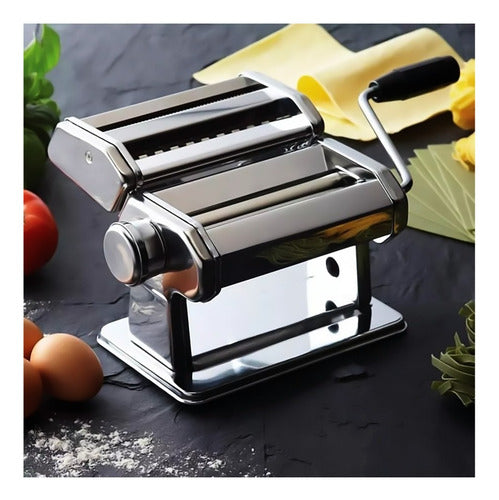 Maquina Para Hacer Pasta + Spaggetti + Cintas 3 En 1 Plateado