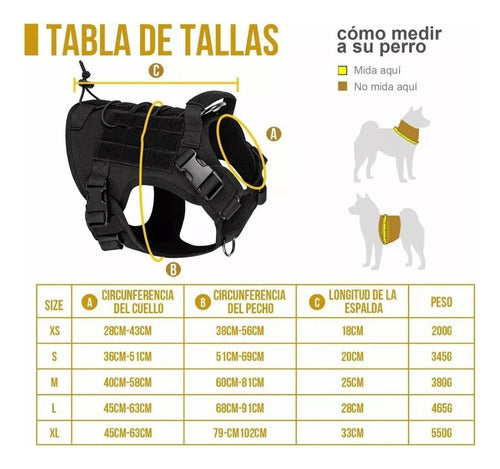 Arnés Táctico Ajustable Lanzamiento Perros Grandes Norplat Camuflado Verde L Camuflado Tactico