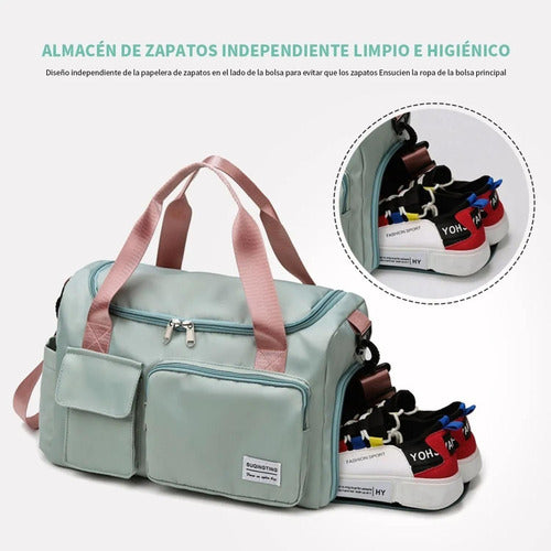 Bolso De Viaje Gran Capacidad Para Hombres Mujeres - Norplat Verde Lisa