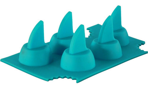 Molde De Silicona Para Aletas De Tiburón De Hielo - Cukin Celeste
