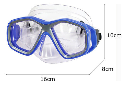 Set Máscara Buceo + Snorkel Junior Antiparra - Norplat