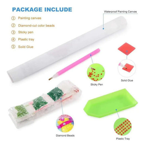 Kit Pintura Diamante 5d 40x30cm Bordado Diseños - Norplat Ciervo