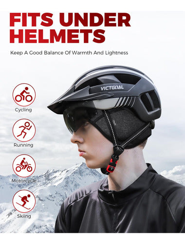 Gorro Para Deportes Ciclismo Días Fríos E Invierno - Norplat Gris Oscuro Talle Único