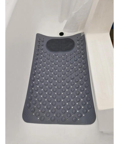 Goma Antideslizante Ducha Norplat Piso De Tina Baño 50×80cm Gris Oscuro