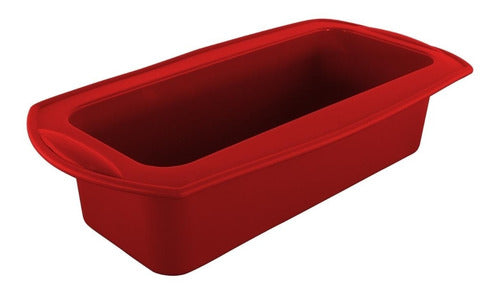Molde De Silicona Para Queque O Pan De Molde - Cukin Rojo Oscuro