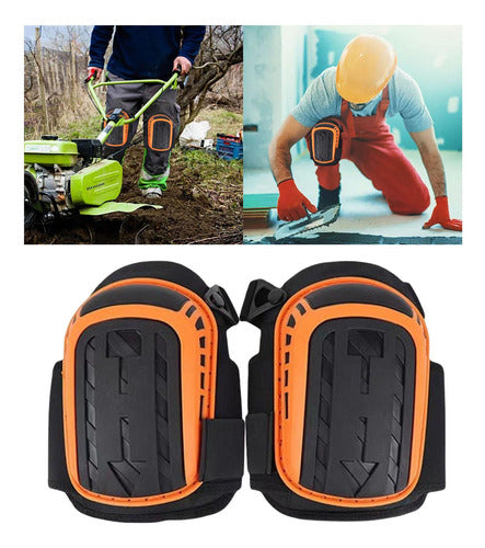 Rodillera Rotuliana De Trabajo Norplat - Tpe Plástico Naranja Claro M