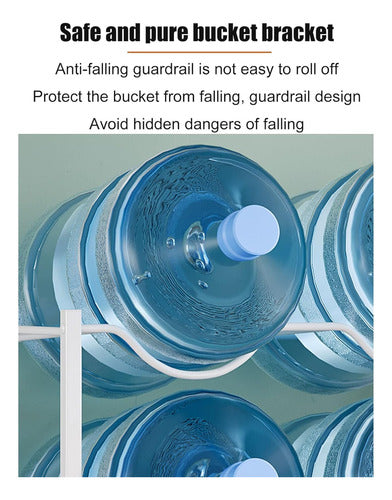 Organizador Rack Para 6 Bidones Botellones Agua 20l Norplat