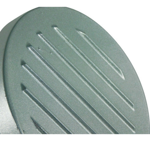 Prensa Para Hamburguesa De Aluminio Plateado