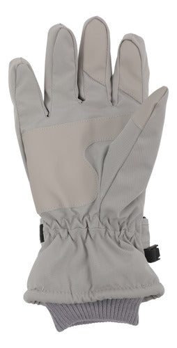 Guantes Térmicos Invierno Ski Nieve Pantalla Táctil Norplat Gris Claro - M