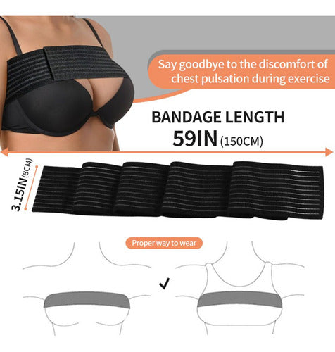 Estabilizador Implantes Mamarios Premium- Med Ajustable Y Negra