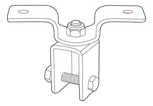 Soporte Sacos Box Para Vigas De Madera Y Techo - Norplat Negro