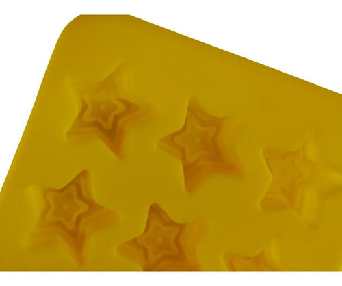 Molde De Silicona Para Estrella De Chocolate - Cukin Amarillo