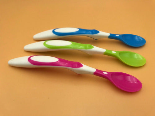 Pack 6 Cucharas Punta Blanda Para Bebes Bpa Free - Norplat