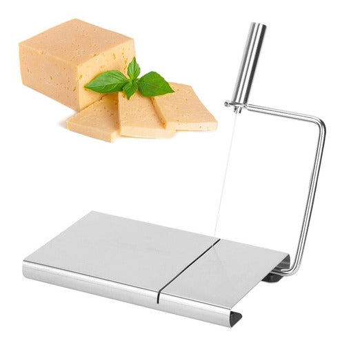 Tabla Cortador De Queso Multifuncional Acero Mantequilla
