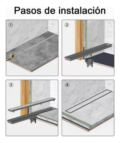 Rejilla Cubierta Antiolor Ducha Antiobstrucción 60cm Norplat