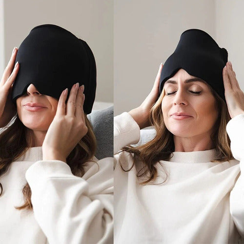 Gorro Migraña Gel Alivia Dolor Cabeza Compresa Gel - Norplat Gris