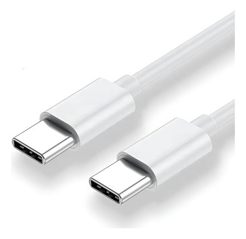 Cable Tipo C A C - Usb C Usbc - Carga Rápida 60w - Norplat Blanco