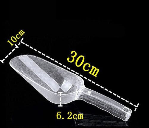 Poruña Pala Plástico Calidad Alimentaria 30 Cm Transparente Transparente