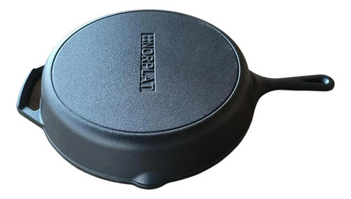 Set De 2 Sartenes Hierro Fundido 10 Y 12 Pulgadas - Norplat Negro