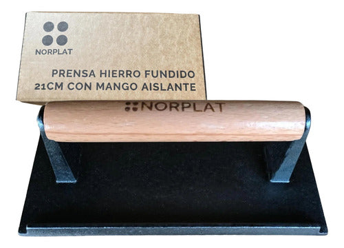 Prensa Para Hamburguesa Smash Burguer Hierro Fundido Norplat